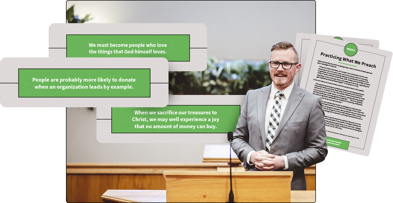 Pastor Offering Offering Talks Offer - Sermonary